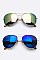 Pack of 12 Mirror Tinted Aviator Sunglasses