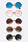Pack of 12 pieces Metal Flower Accent Round Sunglasses LA97-J2583