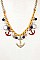 DANGLING ANCHOR NECKLACE SET