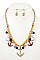 DANGLING ANCHOR NECKLACE SET