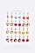 Pack of 12 Mixed Sweet Treat Earring Set