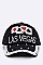 Las Vegas Crystal Patched Denim Cap LA-HT277X148