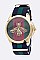 Stripped Strap Bee Bezel Watch