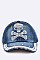 Crystal Skull Denim Cap LA-EMH8614