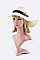 Pack of 12 (pieces) Assorted Rose Embroidery Band Straw Floppy Hat LASHT113