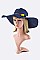 Pack of 12 Plushy Pompom Band Straw Floppy Hat