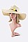 Pack of 12 Plushy Pompom Band Straw Floppy Hat