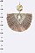 Stylish Large Filigree Accent Tassel Drop Earrings LAE6237