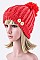Trendy Button Accent Pom Pom Beanie LA-EMH8529