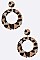 Leopard Print Crystal Pave Earrings