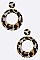 Leopard Print Crystal Pave Earrings