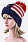Stylish American Flag Pom Pom Beanie LA-EMH8515