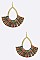 Crystal Baguette Tassel Earrings