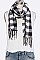 Pack of 12 Trendy Mix Plaid Fleeced Scarf Set