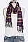 Pack of 12 Trendy Mix Plaid Fleeced Scarf Set
