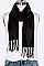Pack of 12 Solid Color Fleeced Scarf Set