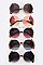 Pack of 12 Side Shade Iconic Oversize Round Sunglasses Set