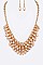 Fringe Crystal Beads Fashion Necklace Set