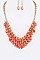 Fringe Crystal Beads Fashion Necklace Set