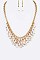 Fringe Beads Fashion Necklace Set