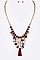 MIX GEMS TASSEL NECKLACE SET