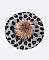 Leopard Print Fur Pom Winter Beret