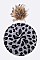 Leopard Print Fur Pom Winter Beret