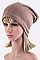 Trendy Open Top Convertible Jersey Knit Beanie