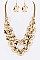 METAL HOOPS NECKLACE SET