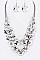 METAL HOOPS NECKLACE SET