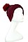 EAR FLAP WINTER POMPOM BEANIE