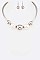CHUNKY BEADS COLLAR NECKLACE SET