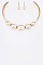 CHUNKY BEADS COLLAR NECKLACE SET