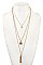 FLORAL CHAIN TASSEL PENDANT NECKLACE
