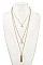 FLORAL CHAIN TASSEL PENDANT NECKLACE