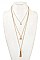FLORAL CHAIN TASSEL PENDANT NECKLACE