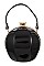 STYLISH PATENT SPHERE SHOULDER BAG