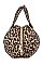 OVER SIZED ANIMAL PRINT SPHERE BAG