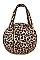 OVER SIZED ANIMAL PRINT SPHERE BAG