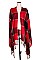 FRINGED END PLAID PATTERN SCARF