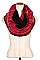 FRINGE TRIM CHECKERED INFINITY SCARF