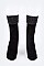 Posh Lurex Crinkle Top Bootie Socks LA-BC13-4