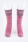 Posh Lurex Crinkle Top Bootie Socks LA-BC13-4