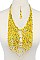 STYLISH LUSH SEED BEAD FASHION BIB NECKLACE JYMNE-6517