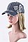 Crystal Butterfly Fashion Cap LA-35019MF015