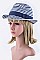 Stripes Layer Fashion Fedora Hat LAEMH8410