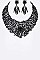 CRYSTAL BIB STATEMENT NECKLACE SET