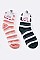 Pack of (12 Pairs) Assorted Plush Striped Socks LA-SO385