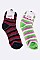 Pack of (12 Pairs) Assorted Plush Striped Socks LA-SO385