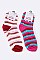 Pack of (12 Pairs) Assorted Plush Striped Socks LA-SO385
